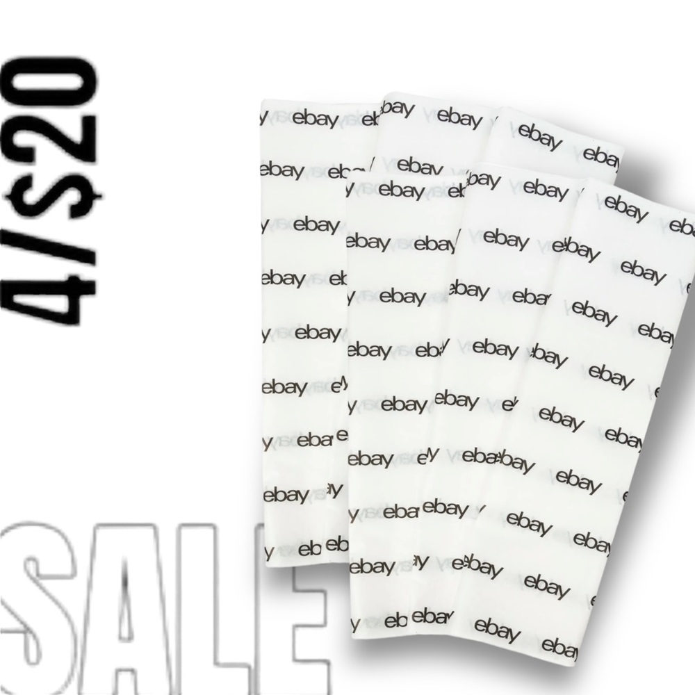 Tissue Paper for Packing Shipping EBay Logo branded sheets - Mailing Supplies